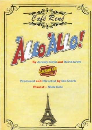 Allo Allo Programme Cover Allo Allo Programme Cover